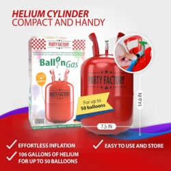 PARTY FACTORY DISPOSABLE HELIUM TANK